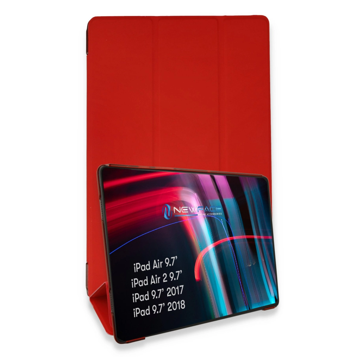 İpad 5 Air 9.7 Kılıf Tablet Smart Kılıf - Kırmızı