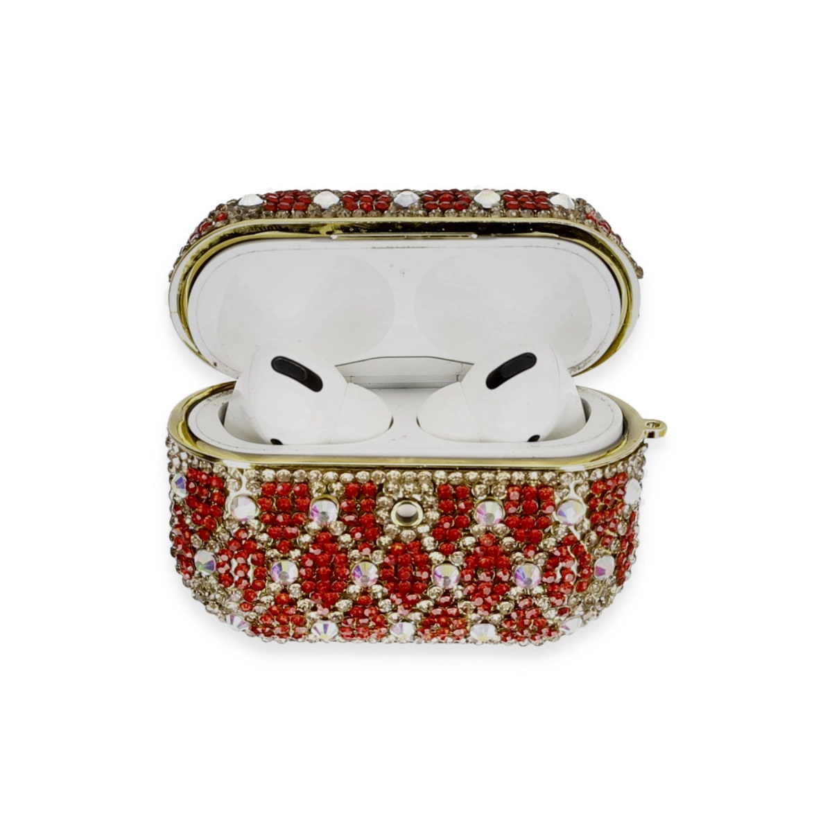 Airpods Pro 2 (2.nesil) Klor Taşlı Kılıf - Desen 1