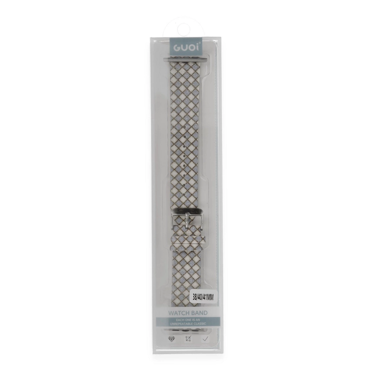 Watch 42mm Karo Motif Kordon - Lila