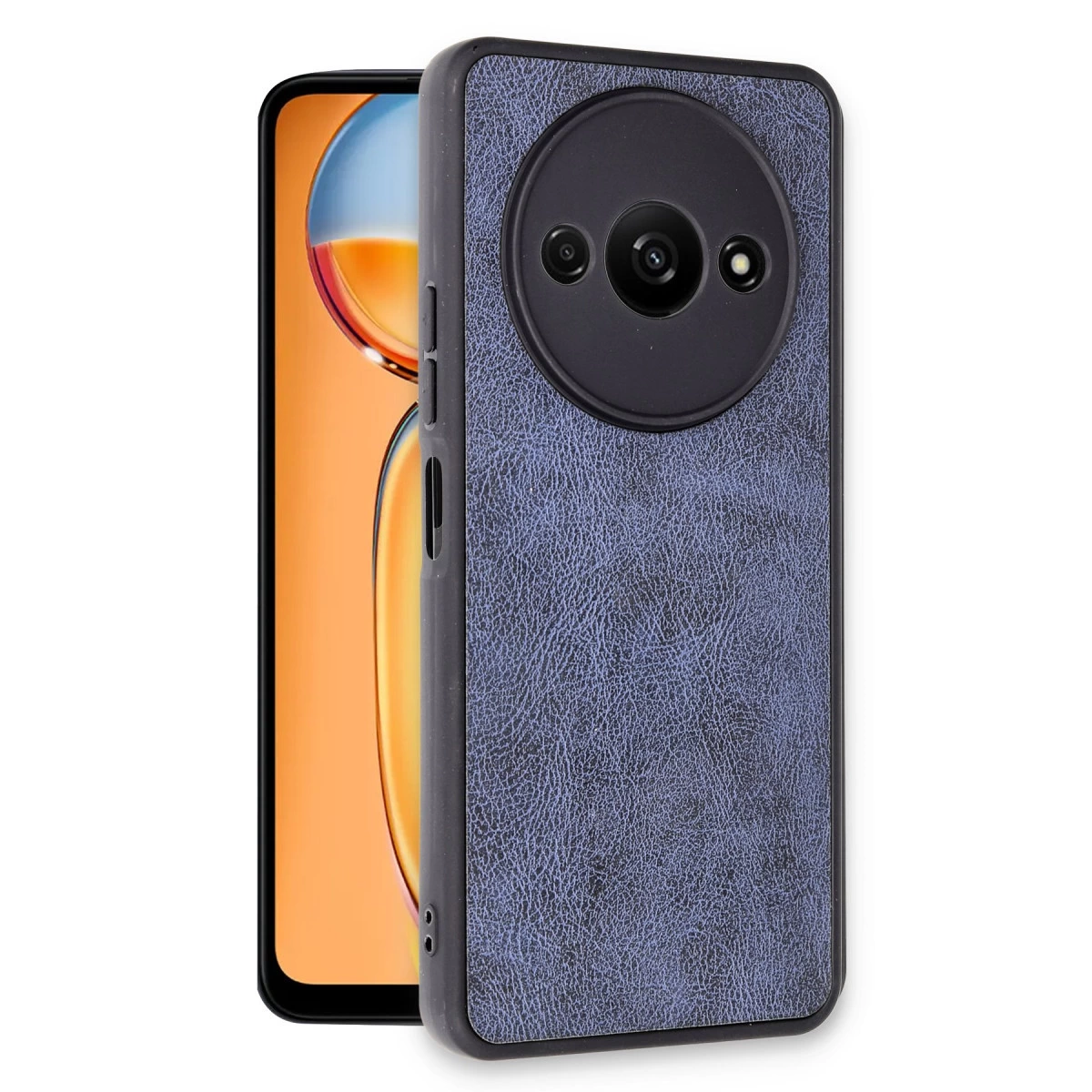 Xiaomi Redmi A3 4g Kılıf Aras Deri Kapak - Lacivert