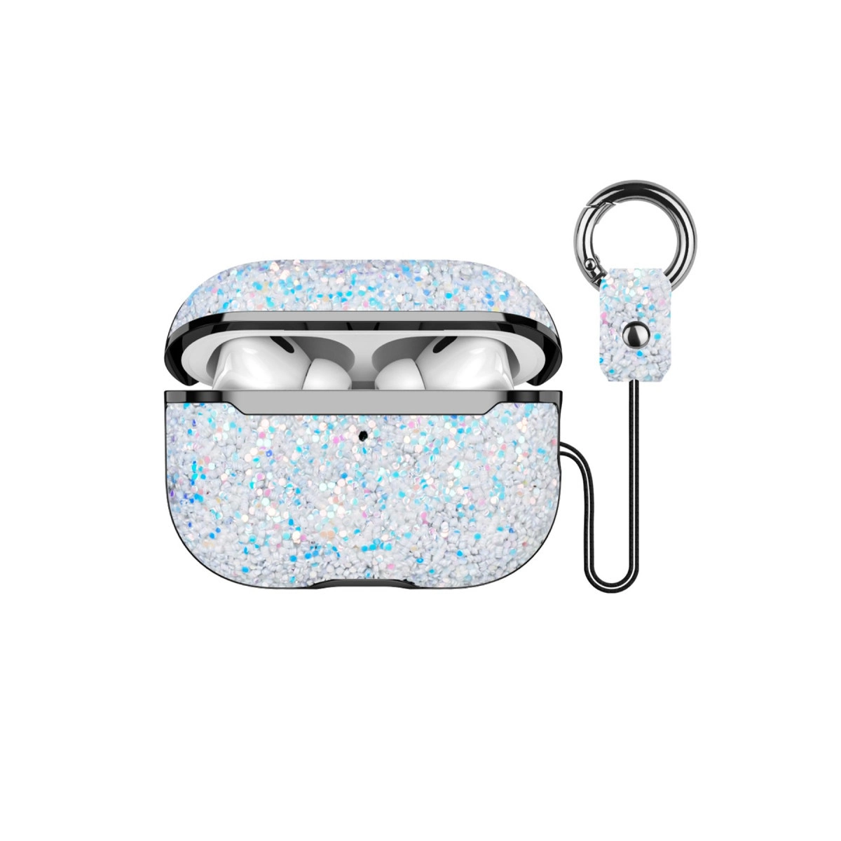 Onegif  Airpods 2 (2.nesil) Bright Simli Airpods Kapak - Gümüş