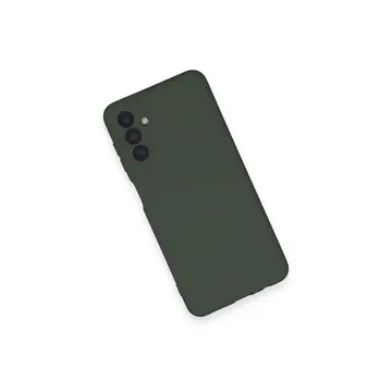 Samsung Galaxy A14 4g Kılıf Nano İçi Kadife Silikon - Koyu Yeşil