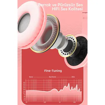 P47m Kablosuz Kedi Kulaklık - Mor