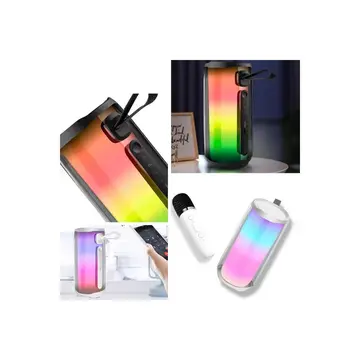 Pluse 5 Mikrofonlu Rgb Kablosuz Hoparlör - Beyaz