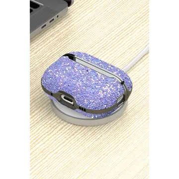 Onegif  Airpods Pro 2 (2.nesil) Bright Simli Airpods Kapak - Gold