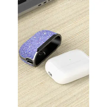 Onegif  Airpods Pro 2 (2.nesil) Bright Simli Airpods Kapak - Derin Mor