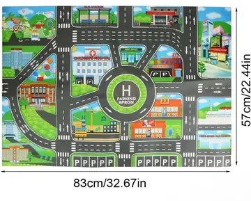 Çocuk Oyun Matı (mutlu Şehir Hayatı)