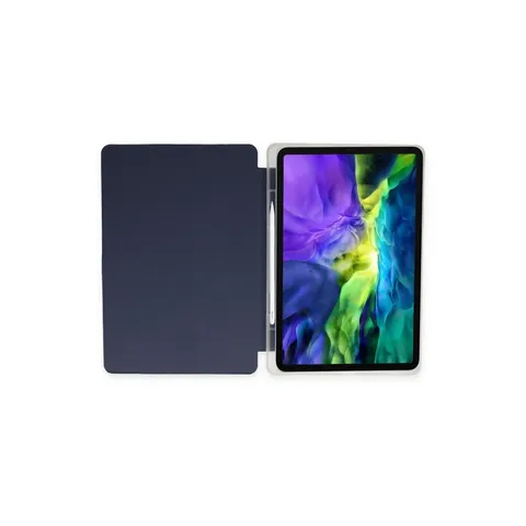 Samsung Galaxy T870 Tab S7 11 Kılıf Kalemlikli Mars Tablet Kılıfı - Lacivert