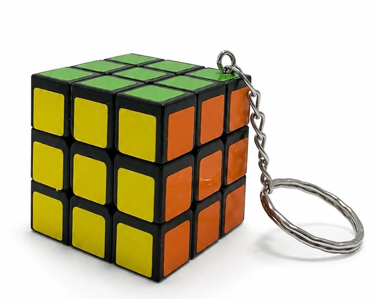 Zeka Küpü Anahtarlık - Mini Rubik Küpü Taşınabilir Oyuncak